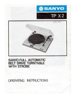 Sanyo TPX-2 - Owners Manual 